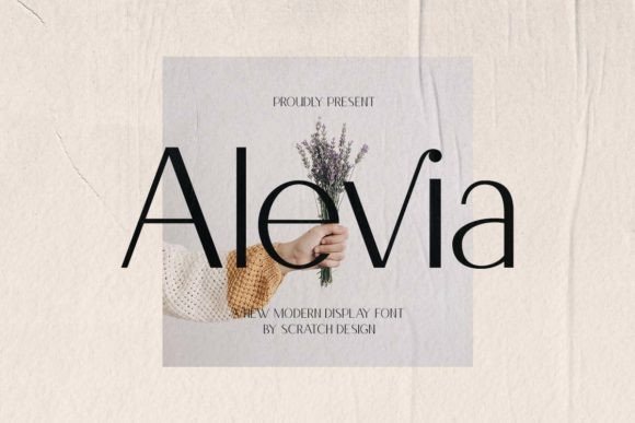 Alevia: A Modern Display Sans Serif Font for Editorial Elegance