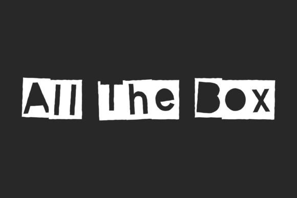 All the Box Font for Branding Projects with Personality