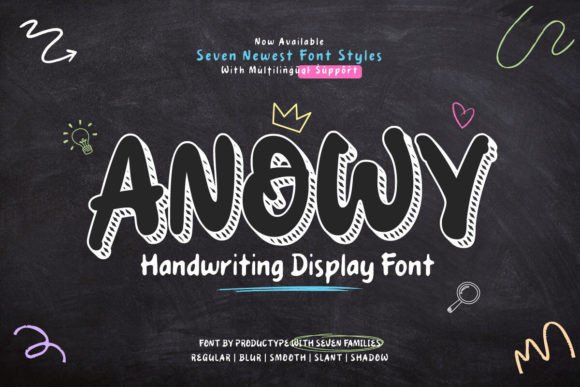 Anowy Script Font: Elevate Your Web Typography with Handwritten Charm