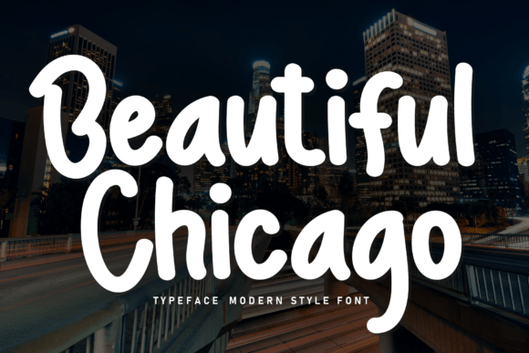 Beautiful Chicago: A Handwritten Font for Creative Designs