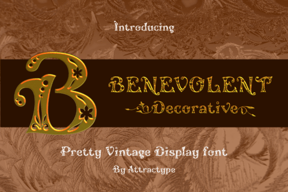 Benevolent Decorative Font for Creative Design Projects