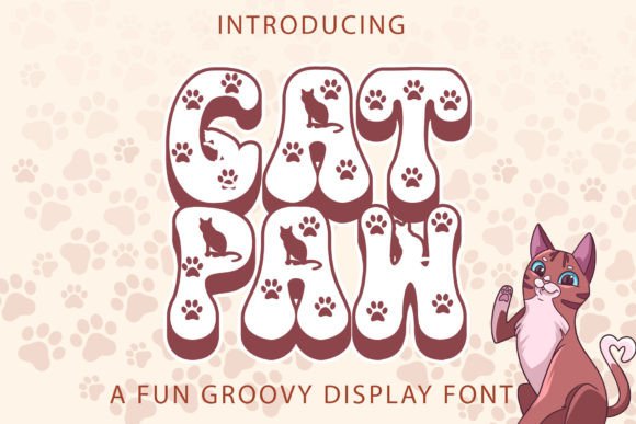 Cat Paw Font: Whimsical and Playful Design for Creative Projects