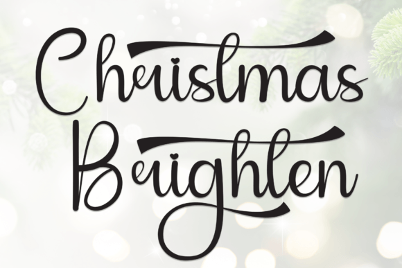 Christmas Brighten Font: A Sweet Touch for Creative Projects