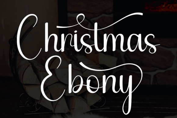 Christmas Ebony Font: A Sweet Addition to Creative Branding Projects