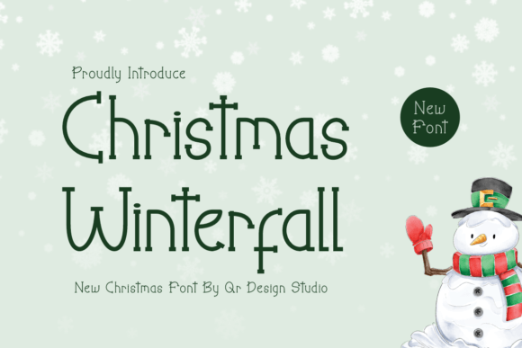 Christmas Winterfall Font for Polished Branding and Design