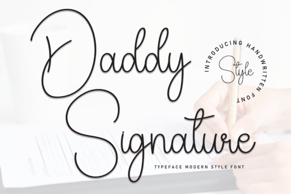 Daddy Signature Font for a Polished Brand Touch