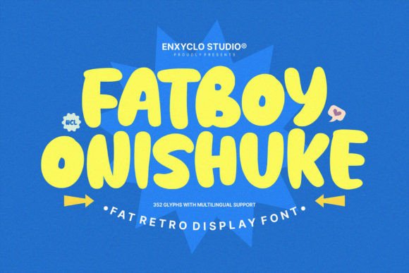 Fatboy Onishuke Font for Bold Branding and Playful Design