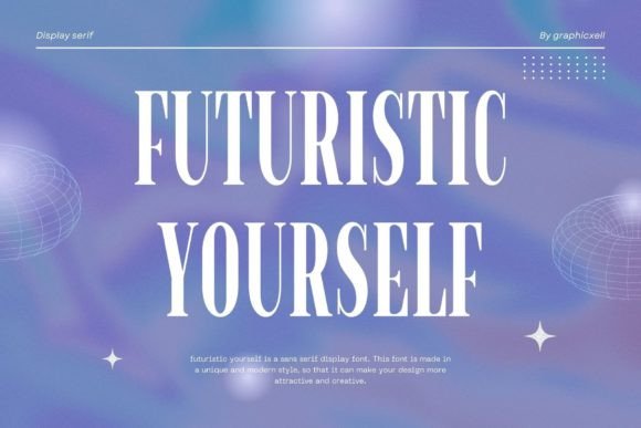 Futuristic Yourself Font for Creative Makers