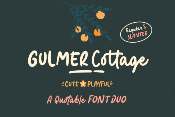 Gulmer Cottage Duo: A Script Font for Delightful Design