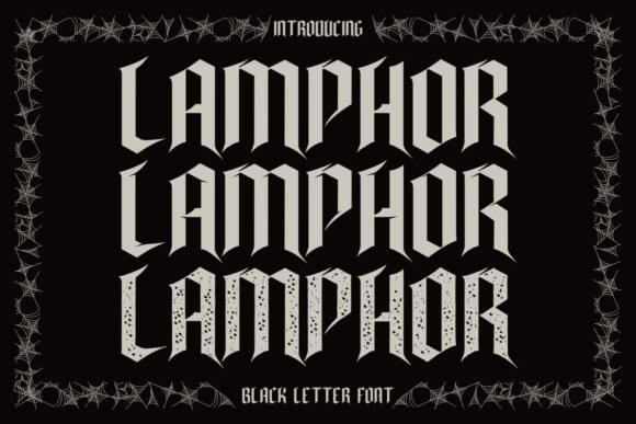 Lamphor Font for Gothic Branding and Creative Business Materials