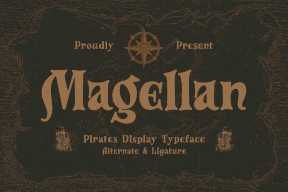 Magellan Font: A Pirates Display Typeface for Editorial Design