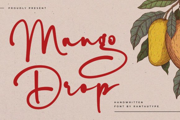 Mango Drop: A Modern Script Font for Bold Branding and Captivating Campaigns
