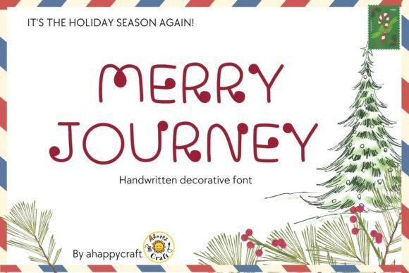 Merry Journey Font: A Modern Handwritten Typeface for Makers