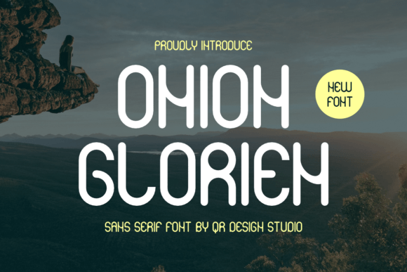 Onion Glorien Font: A Display Typeface for Bold Branding