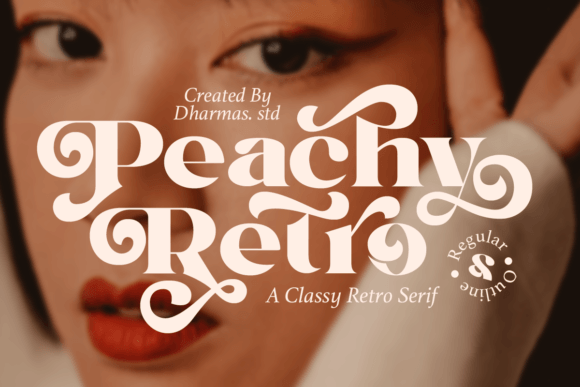 Peachy Retro – A Nostalgic Serif Font for Creative Branding