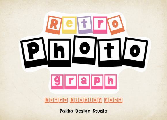 Retro Photograph Font for Timeless Branding and Decorative Design