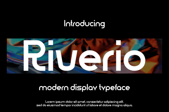 Riverio Font for Modern Branding and Display Projects