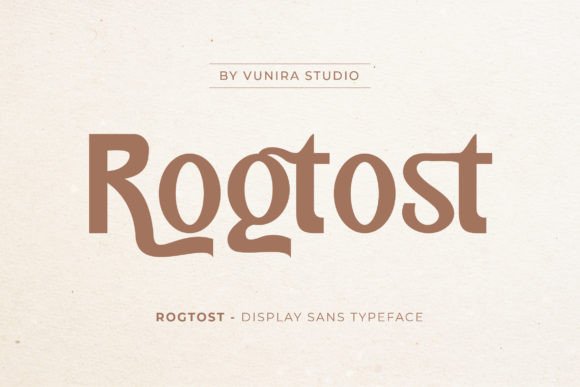 Rogtost: A Calligraphy-Style Sans Display Font for Marketers