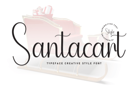 Santacart: A Sweet Script Font for Editorial Design