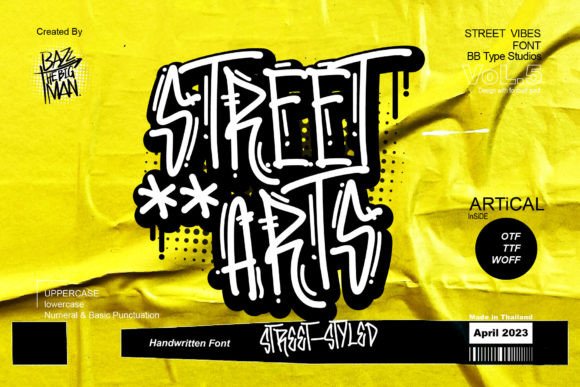 Street Arts Font: A Bold Display Typeface for Creative Projects