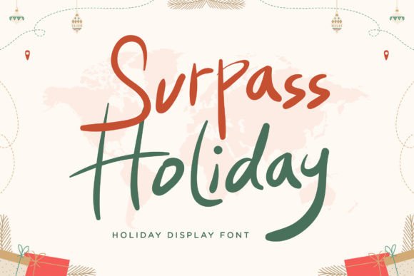 Surpass Holiday Font for Festive Editorial Design