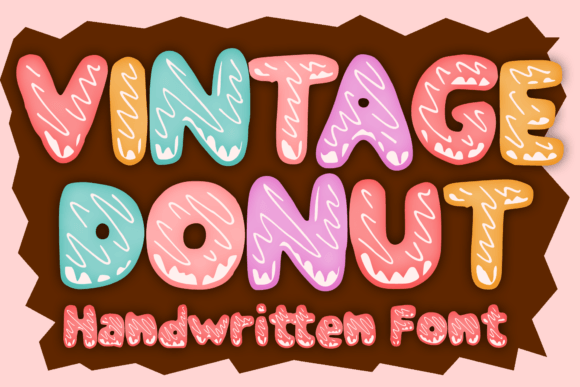 Vintage Donut Font Adds Whimsy to Handmade Creations